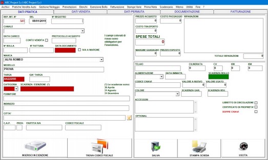 Software Gva (Gestione Vendita Auto)